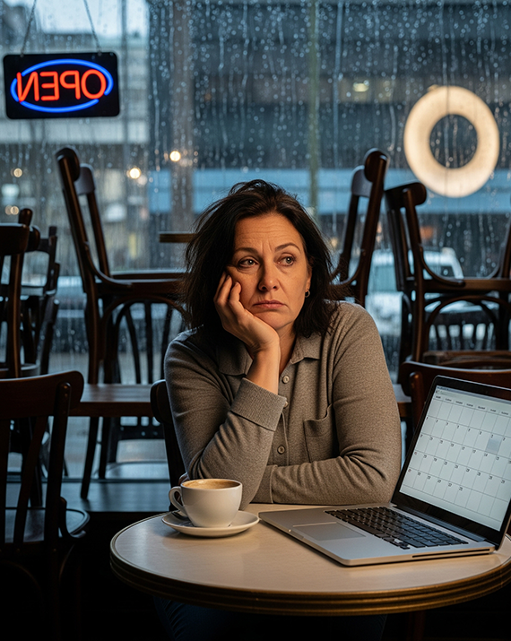 Frustrated Business Owner Due To Lack Of Online Leads